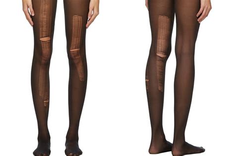 gucci ripped pantyhose|gucci stockings with runs.